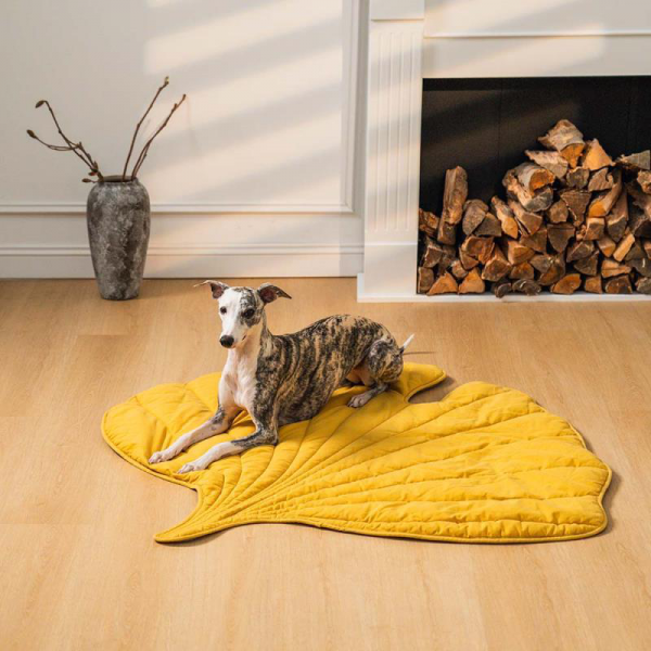 Tapis feuille - Jaune - 14