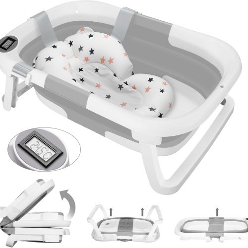 Baignoire Bébé Pliable - Gris - Baignoire Bébé Pliable - Gris