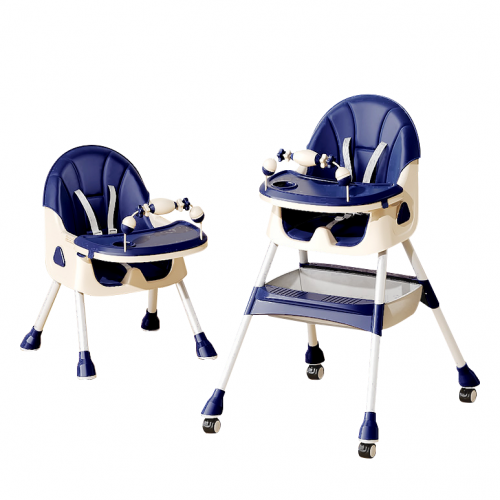 Chaise Haute 3en1 - JEUVO - Bleu - Chaise Haute 3en1 - JEUVO - Bleu