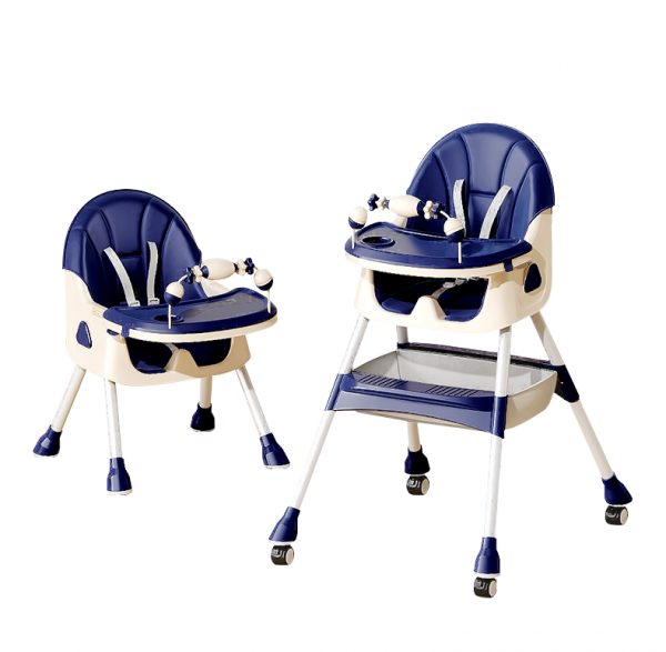 Chaise Haute 3en1 - JEUVO - Bleu - Chaise Haute 3en1 - JEUVO - Bleu