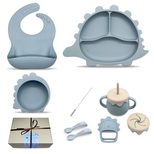 Coffret Repas Bébé - Bleu - Coffret Repas Bébé - Bleu