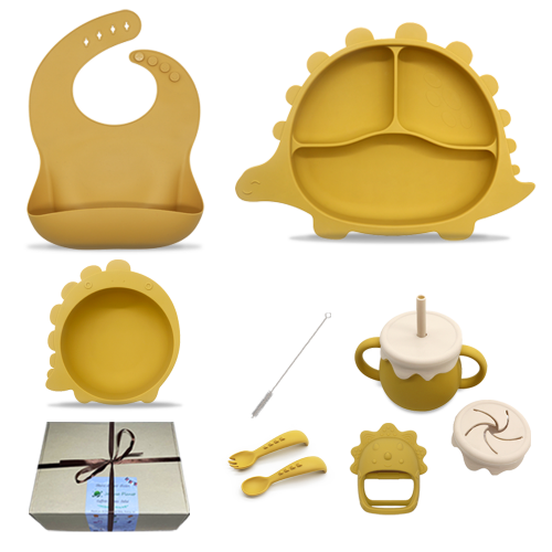 Coffret Repas Bébé - Jaune - Coffret Repas Bébé - Jaune