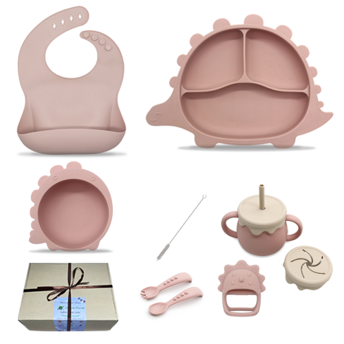 Coffret Repas Bébé - Rose - Coffret Repas Bébé - Rose