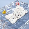 Baignoire Bébé Pliable - Bleu - Coussin de bain
