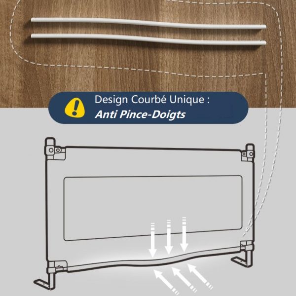 Barrière de lit pour Bébé -140 cm