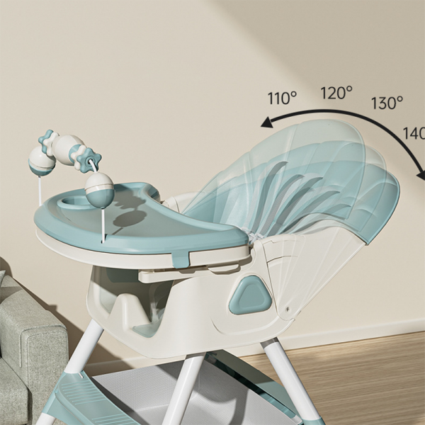 Chaise Haute 3en1 - JEUVO - Bleu - Jeuvo 3