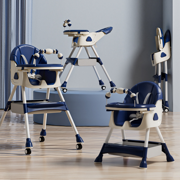 Chaise Haute 3en1 - JEUVO - Vert - Jeuvo bleu 1