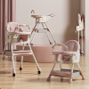 Chaise Haute 3en1 - JEUVO - Vert - Jeuvo rose 1