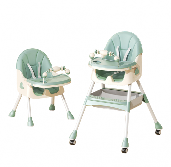Chaise Haute 3en1 - JEUVO - Vert - Chaise Haute 3en1 - JEUVO - Vert