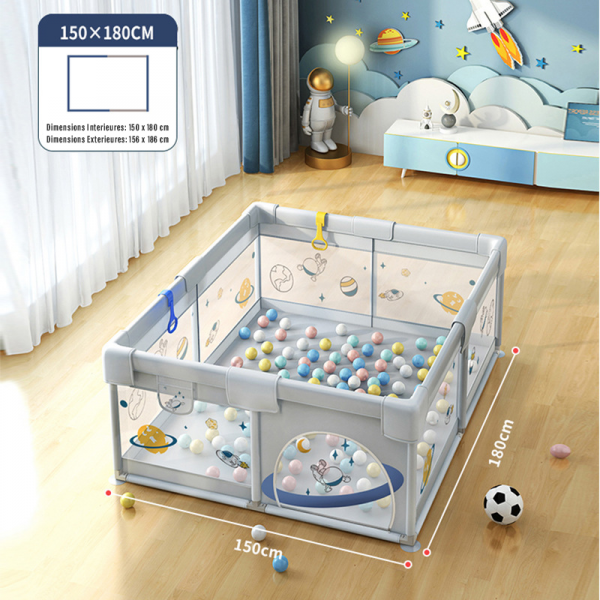 Parc pour Bébé XXL -180 x 200 cm - Parc bebe pic 150 180
