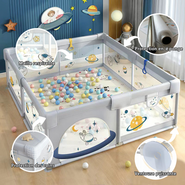 Parc pour Bébé - 120 x 120 cm - Parc bebe pic 4