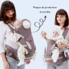 Porte-Bébé confort et ergonomie - Bleu-4