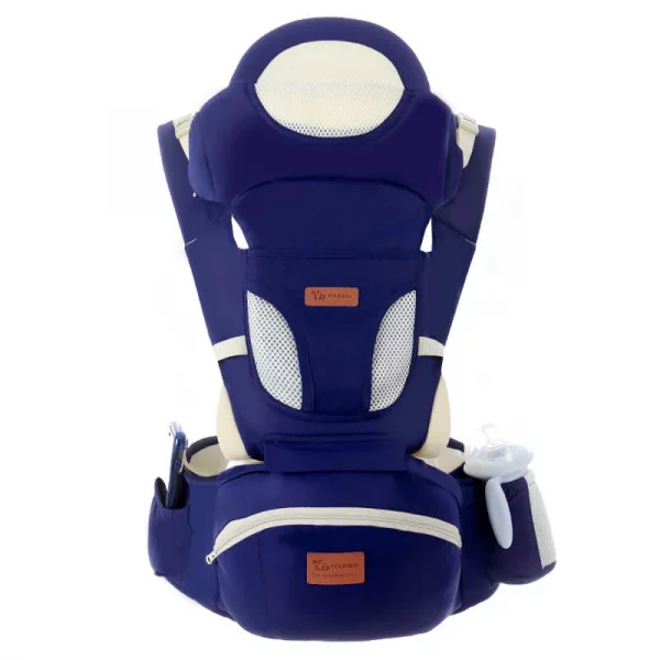 Porte-Bébé confort et ergonomie - Bleu