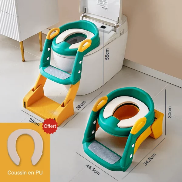Réducteur toilette innovant - Pot Bébé - Vert