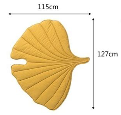 Tapis feuille - Jaune - Taille j