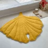 Tapis feuille-Jaune-4