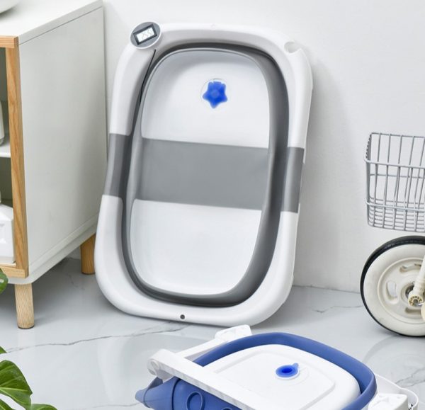 Baignoire Bébé Pliable - Gris - ecx