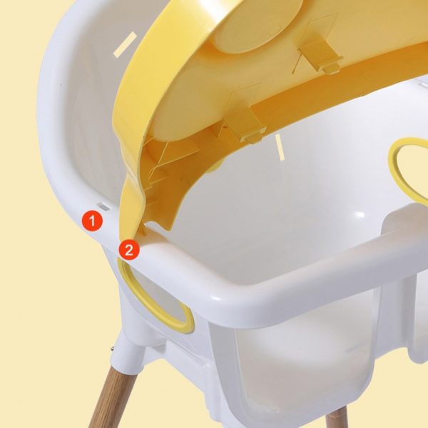 Chaise Haute légère - SIMBO - Jaune - fewr