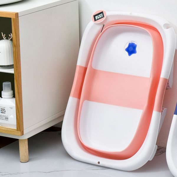 Baignoire Bébé Pliable - Rose - gfd