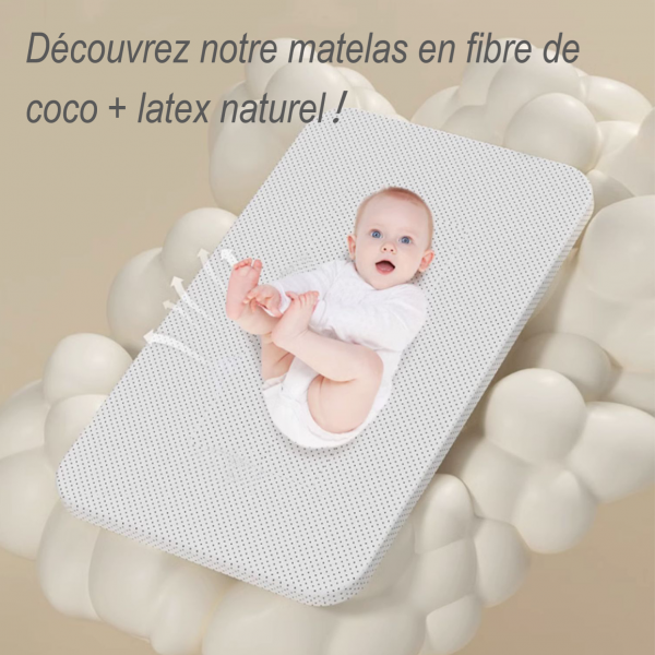 Lit cododo réglable avec matelas inclus – WOODY finition bois