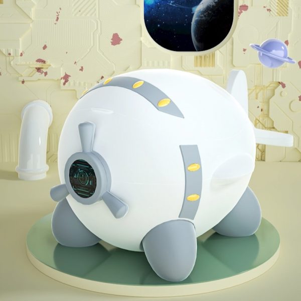 Pot Bébé Toilette - P'tit Avion - Blanc - pot airplane white2