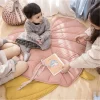 tapis feuille rose-4